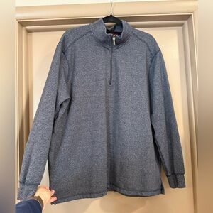 RAINFOREST Men's Heather Navy quarter zip